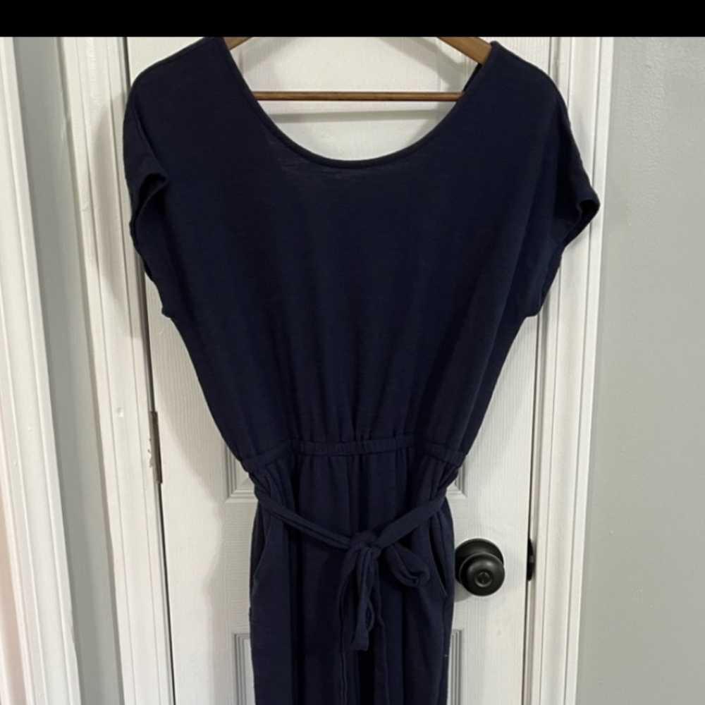 Cotton cropped jumpsuit